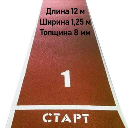 Купить Дорожка для разбега 12 м х 1,25 м. Толщина 8 мм в Новомичуринске 